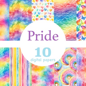 Papier numérique Pride, modèle sans couture Pride, papier numérique LGBTQ+, modèle sans couture LGBTQ+, papier numérique arc-en-ciel, modèle sans couture arc-en-ciel