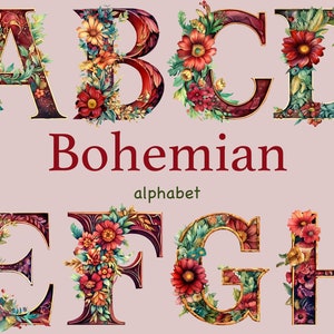 Boho bruiloft alfabet, Boho bruiloft alfabet clipart, bruiloft plakboek, bruids partij uitnodiging png, huwelijk png, bruiloft clipart png