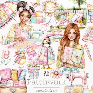 Clipart de niña de primavera: imagen afroamericana de jardinería (archivos PNG)