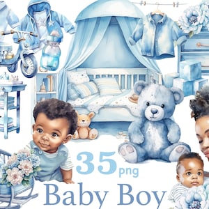 Baby shower clipart, zwarte baby jongen clipart, baby shower sublimatie, zwarte baby shower uitnodiging, verjaardag uitnodiging clipart, moeder clipart
