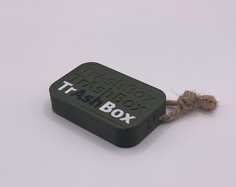 Cenicero de bolsillo TrAsh Box: Compacto, a prueba de olores, capacidad para 5 colillas