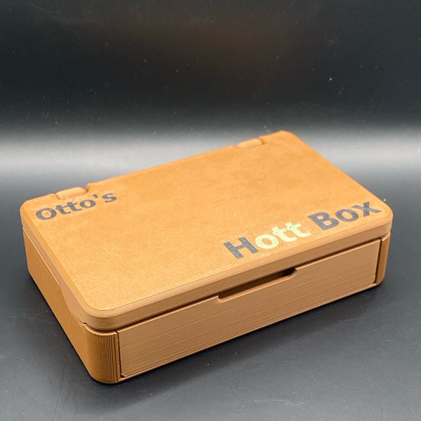 Hott Box customized, personalisierte Transportbox für Drehzeug, Cannabis, Ganja, Behälter für Zigaretten, Joints, Kifferzubehör, Weedbox,