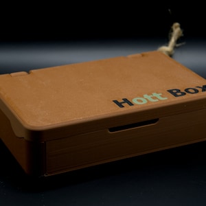 Hott Box schokobraun, Transportbox für Drehzeug, Hülle für Cannabis, Ganja, Behälter für Zigaretten, Zigarren, Joints, Kifferbox, Weedbox Bild 2