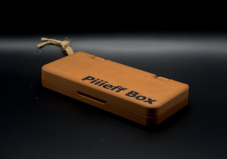 Piiieff Box schokobraun, Joint Case, Hülle für Cannabis, Ganja, 3D-Druck Kifferzubehör, Transportbox für Zigaretten, Behälter, Weed Box Bild 1