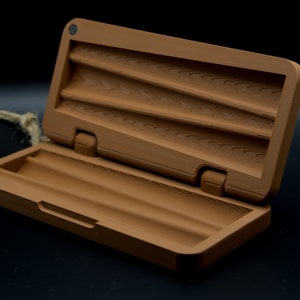 Piiieff Box schokobraun, Joint Case, Hülle für Cannabis, Ganja, 3D-Druck Kifferzubehör, Transportbox für Zigaretten, Behälter, Weed Box Bild 3