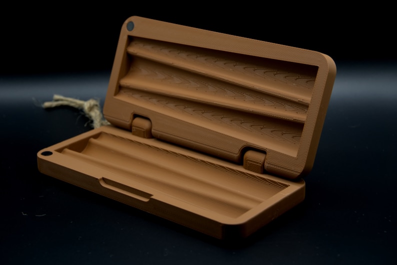 Piiieff Box schokobraun, Joint Case, Hülle für Cannabis, Ganja, 3D-Druck Kifferzubehör, Transportbox für Zigaretten, Behälter, Weed Box Bild 3