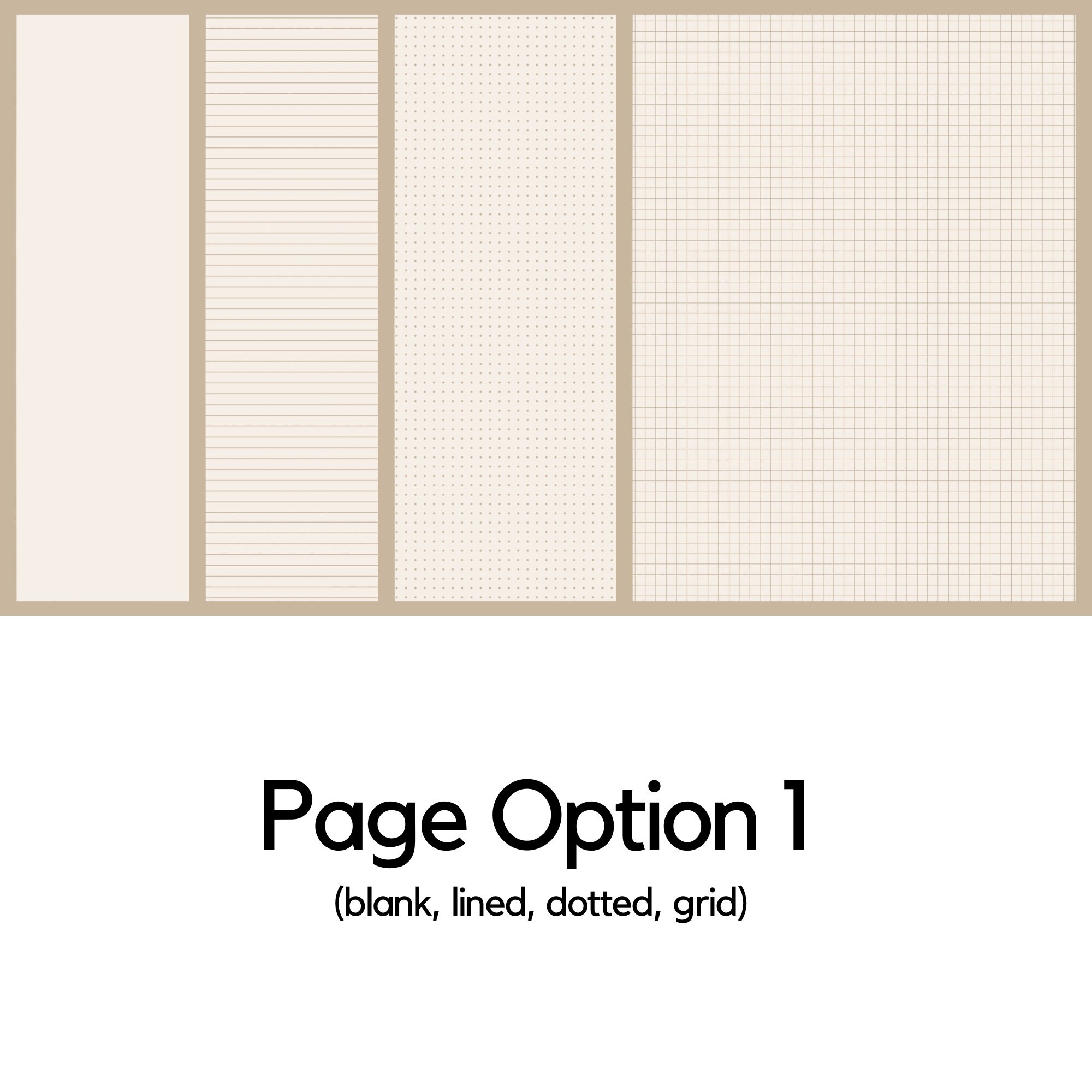 Aesthetic Neutral Digital Page Templates for Goodnotes and Notability ...