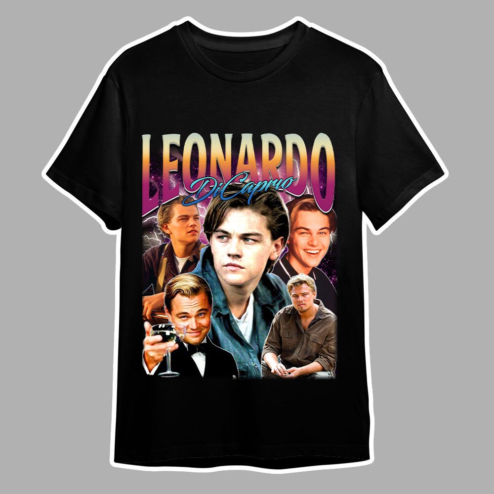 T-shirt Vintage Basketball Diaries Leonardo DiCaprio - Coton 100%, Coupe Classique - Édition Années 90, Motif Noir