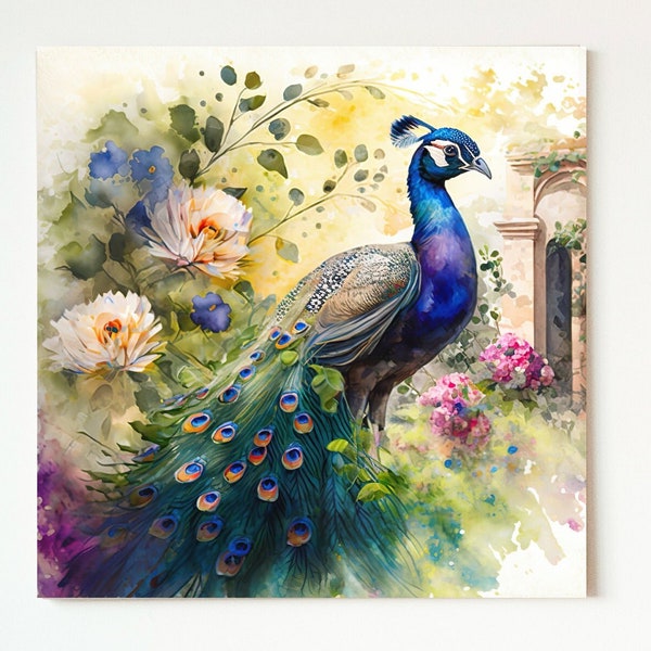 Peacock Wall Art - Etsy