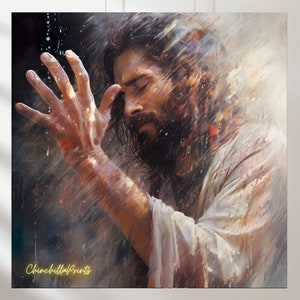 Jesus Jesus Watercolor Christ&#39;s Embrace Jesus Picture Jesus Painting Jesus Art Christ&#39;s Smile Jesus Wall Art Xmas Gift