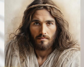Smiling Jesus Portrait Set of 3 (Digital Download)