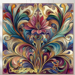 Art Deco Set of 5, Art Nouveau, Modern, Tile design