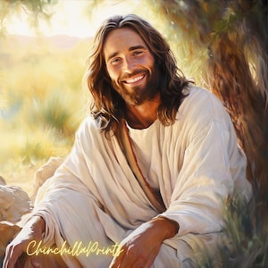 Jesus Portrait Set of 3: Imitation Coinage Art (Digital Download 8192x8192 px)
