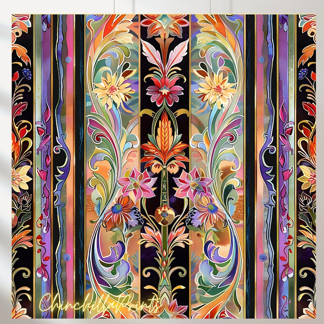 Floral Seamless Pattern Set: High-resolution Fabric Print (digital ...
