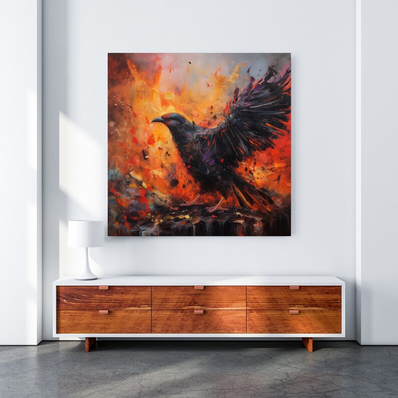 Raven Art Print Raven Art Raven Wall Art Raven Art Print Etsy