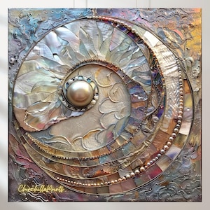 Art Deco-pärlemorkakeldesign (digitala filer)