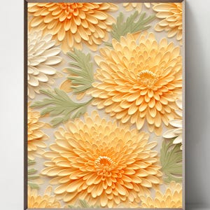 Quilling Flower Art Prints: Paper Cut Style (10 JPG Digital Download)