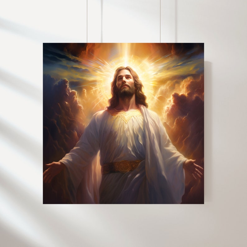 Jesus Jesus Watercolor Christ's Embrace Jesus Picture Jesus Painting Jesus Art Christ's Smile Jesus Wall Art Xmas Gift Set of 3 image 2