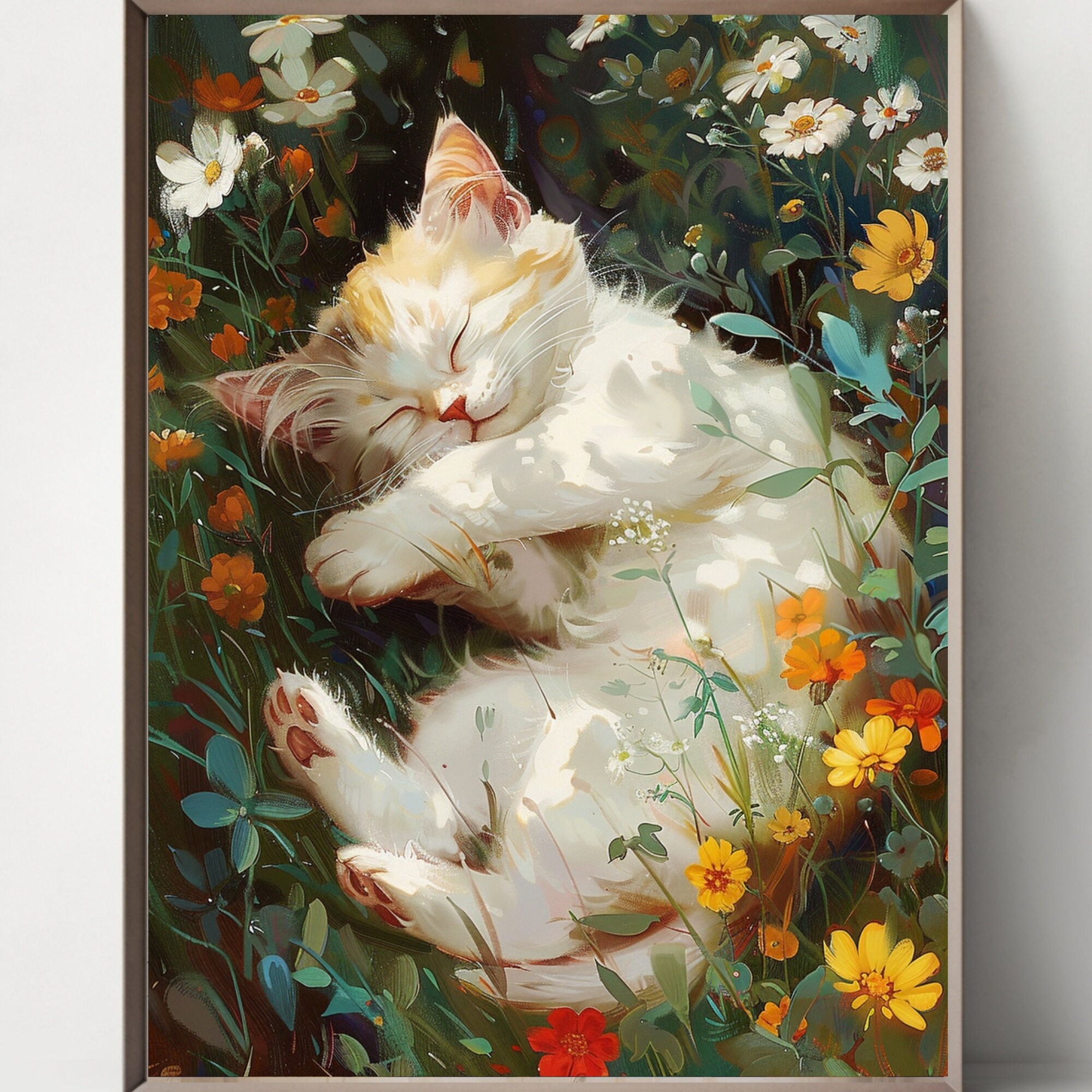 ラグドール猫の水彩画ポートレートアートプリントセット（デジタル