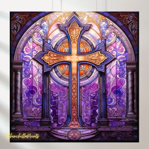 Ruby & Malachite Cross Images: Printable Tile/Jewelry Design (Digital Files Set of 5)