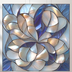Set di 5 piastrelle in mosaico Art Déco in madreperla (file digitali)