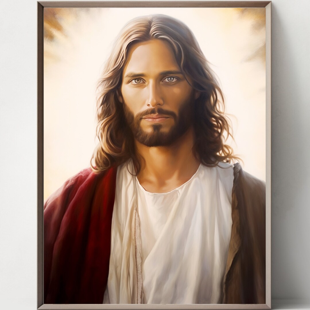 Jesus Christ Artwork, Christian Art Print, Gospel Home Decor, Religious