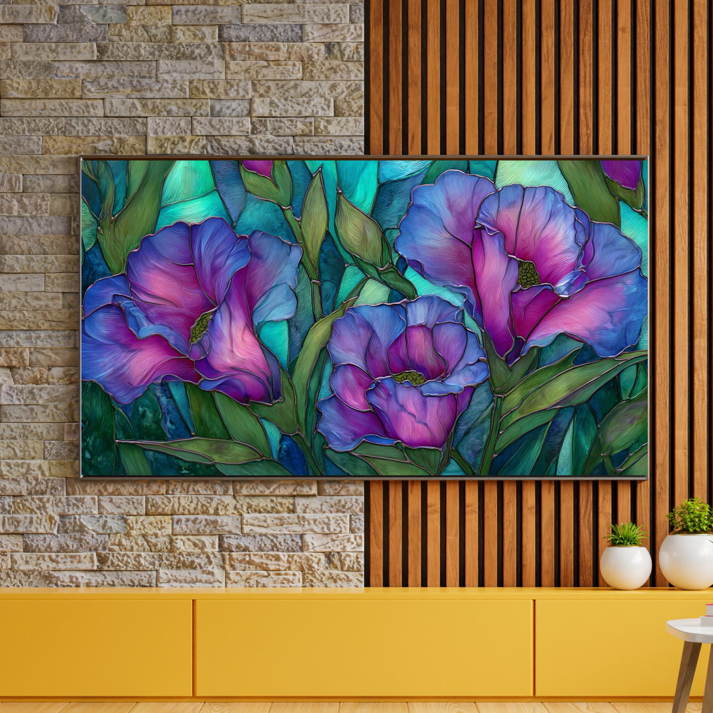 花の絵画3点セット　英国ビクトリア王朝時代の復刻版画 2x1 ビクトリア朝の花の絵画 3 枚セット: 黄金時代のレトロアート (JPG