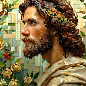 Jesus in the Garden of Gethsemane Set of 3, Jesus Christ in the Garden of Gethsemane, Prayer of Jesus Christ in the Garden of Gethsemane