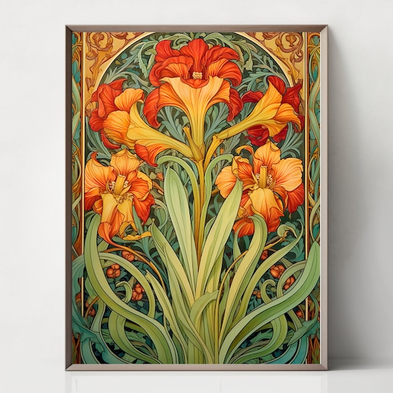 BOTANICAL ART 【import品】 Wild Flower Framed Print | Flowermarket Watercolor Neutral