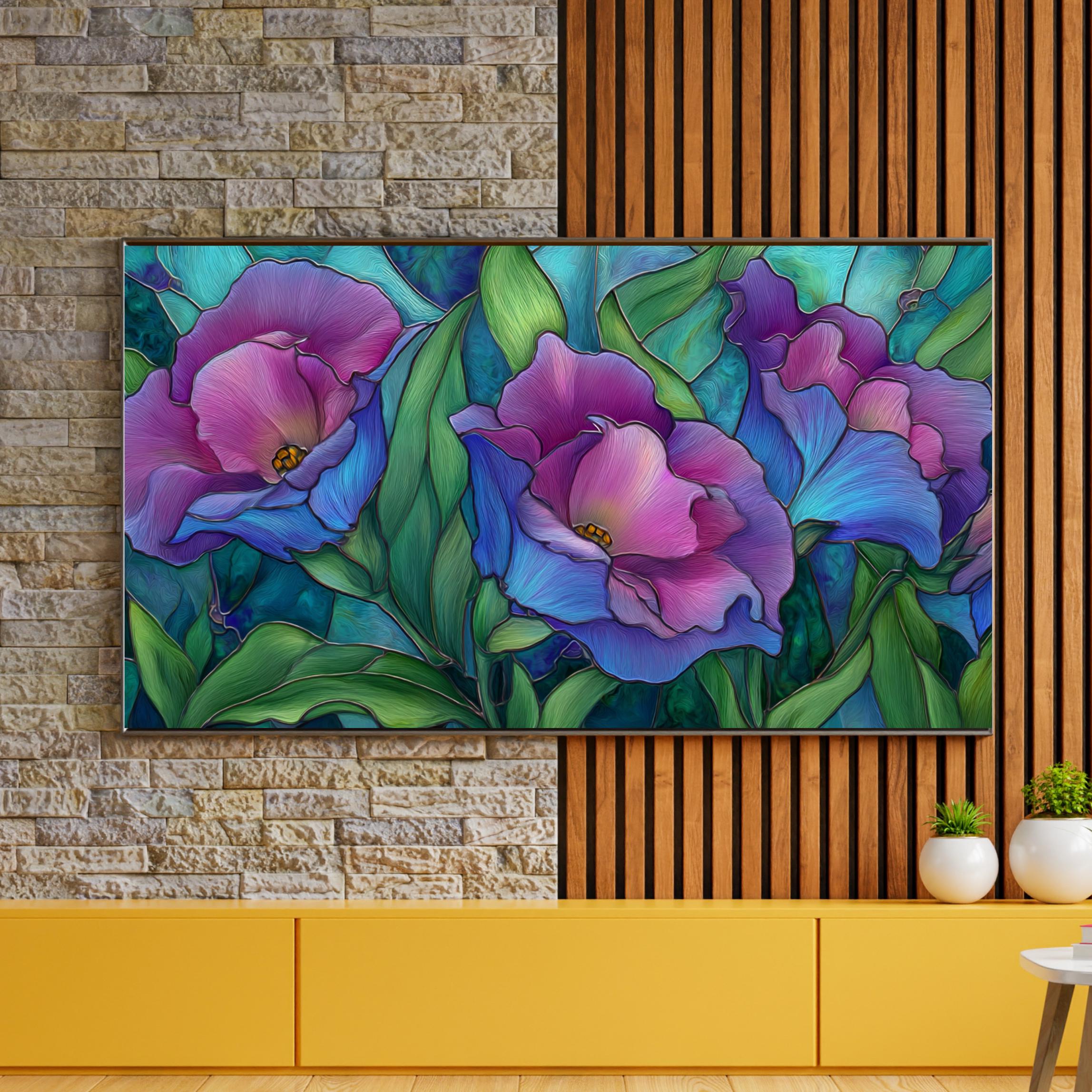 2x1 ビクトリア朝の花の絵画 3 枚セット: 黄金時代のレトロアート (JPG