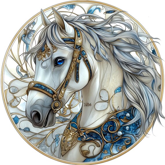 Jaar van het paard Wandkalender 2026 Chinese Zodiac's