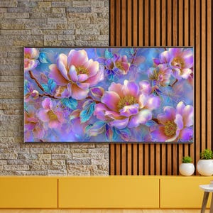 2x1 ビクトリア朝の花の絵画 3 枚セット: 黄金時代のレトロアート (JPG ファイル)