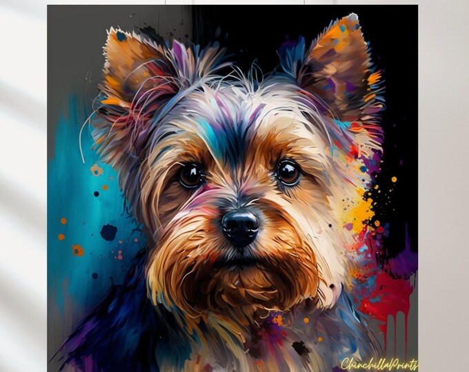 Royal Yorkshire Terrier Portrait Poster, Renaissance Yorkshire Terrier