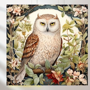 水彩画「オウムの肖像」：カラフルな鳥のイラスト（デジタル
