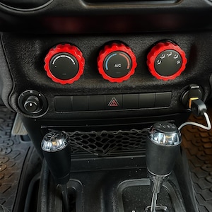 Juego de cubiertas de perillas para Jeep Wrangler JK JKU 2011-2017/Dodge Challenger 2008-2014