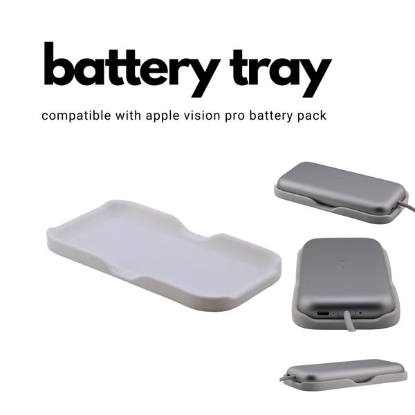 Battery Tray compatible with Apple Vision Pro Battery Pack (Battery Pack not included)