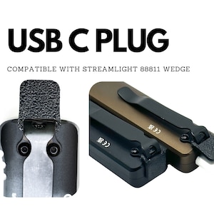 3 Pack USB C  Plug Compatible with Streamlight 88811 Wedge
