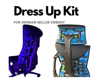 21 Piece Dress Up Kit for Herman Miller Embody Gaming Chair Colorize & Customize