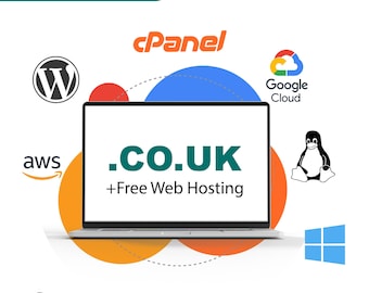 Registro de dominio .Co.Uk por 1 año + CDN de alojamiento web Linux gratuito durante 5 años, correos electrónicos para el creador de sitios web y soporte 24/7 - CP Cloud Hosting Ltd