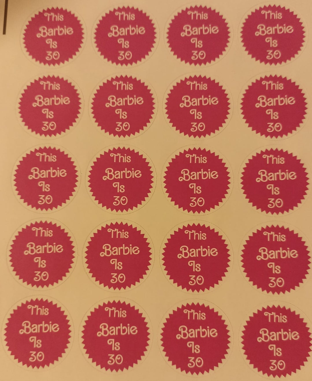 20 X Large Personalised Birthday Photo Stickers – For Hen Party, 18th, 21st Nights – Bottle Labels & Decor
