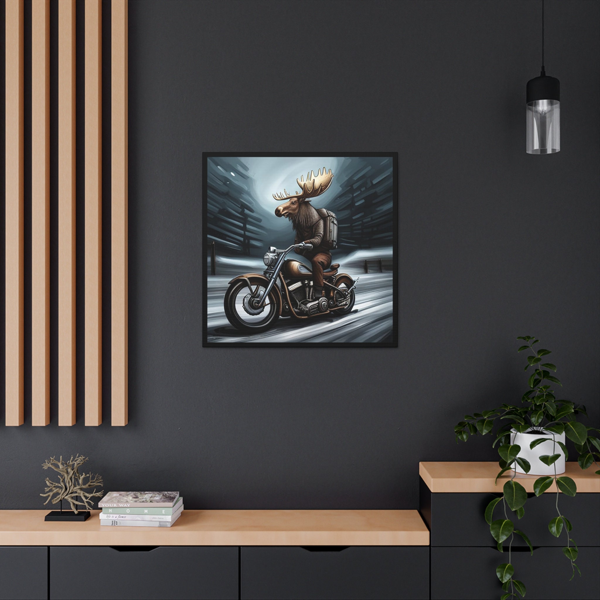 Moose Motorcycle Art