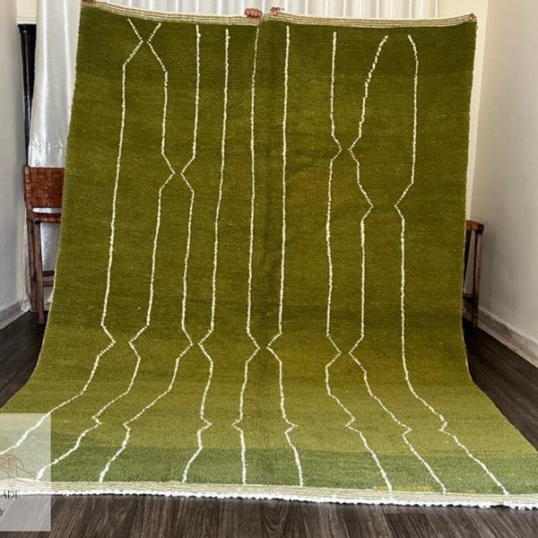 Green Rug Etsy