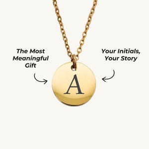 Collar con inicial personalizado, colgante con letra personalizada, joyería con inicial grabada, regalo personalizado para él o ella, boda, cumpleaños