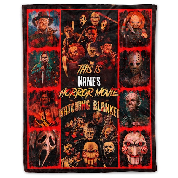 Horror Blanket Etsy