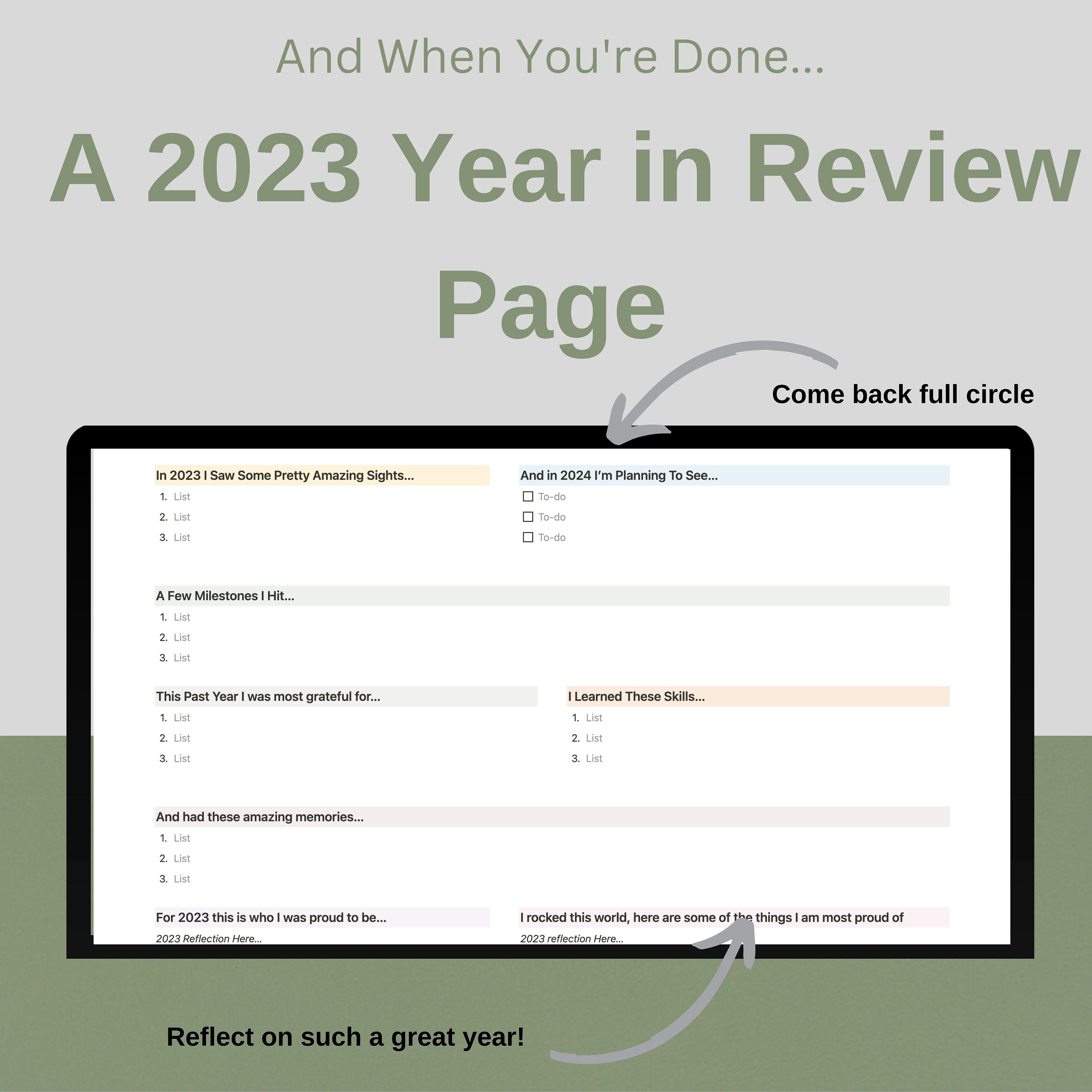 Notion Planner & Habit Tracker 2023 | All in One Notion Template ...