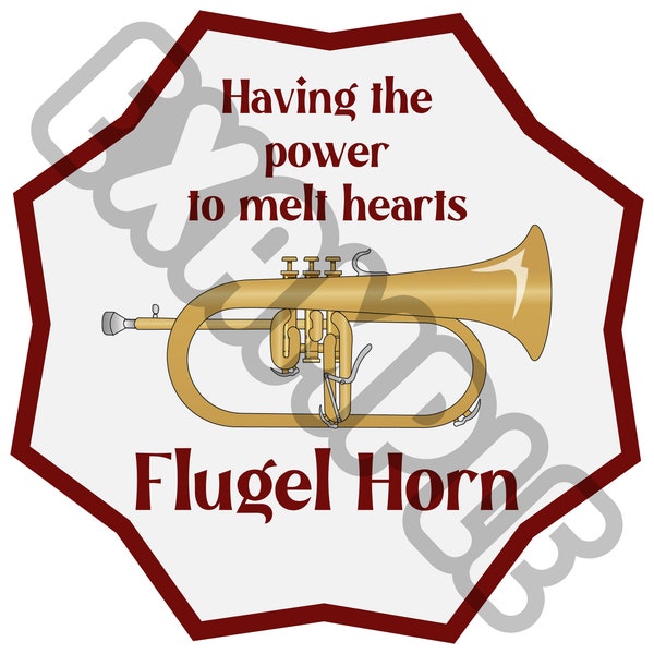 Flugel Horn Sticker