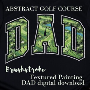 お父さんゴルフPNG、ブラシストロークの絵画の抽象的なゴルファーアート、バーシティDADシャツ、Tシャツダディ、父の日のゴルファーギフト、最高のお父さん昇華、パパ