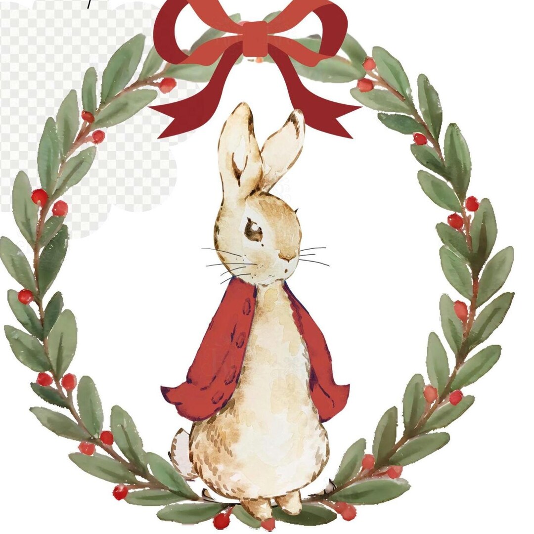 Christmas Peter Rabbit PNG Bundle, Santa Baby Shower, Flopsy Bunny ...