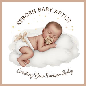 Adesivo para Boneca Reborn para Imprimir PNG | Embalagem para Bebê Reborn | Download Digital de Cartão Reborn para Recém-Nascido | Uso Comercial