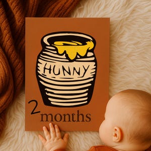 Classic Winnie the Pooh Hunny Pot SVG Clipart, Pooh Bear Honey Jar design, Winnie Cut File, Commercial Use Digital Download vintage poo